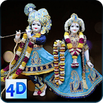 Cover Image of डाउनलोड 4D Radha Krishna Murti Darshan Live Wallpaper 8.2 APK