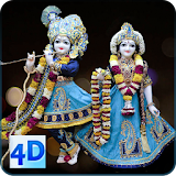 4D Radha Krishna Murti Darshan Live Wallpaper icon