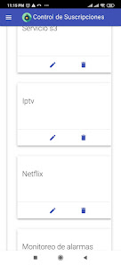 Captura 20 Control de Suscripciones android