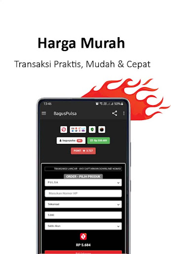 Android application BagusPulsa Beli Pulsa & Paket screenshort