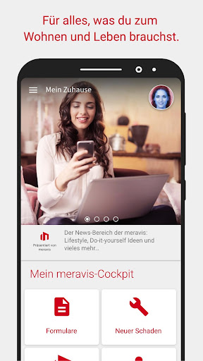 Android application meine.meravis - Die Service-Ap screenshort
