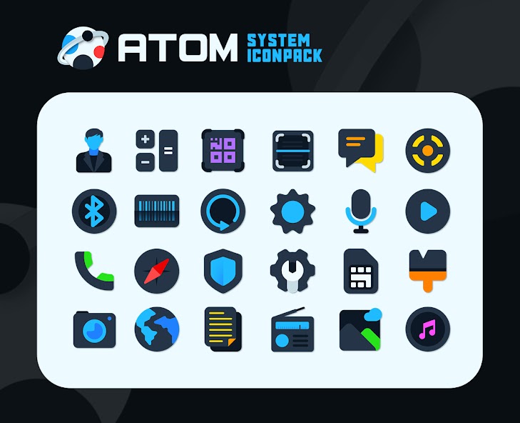 Atom IconPack 1.8 APK + Mod (Unlimited money) untuk android