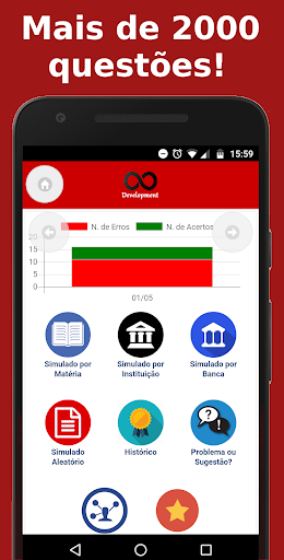 Android application Simulado Concurso Advocacia screenshort