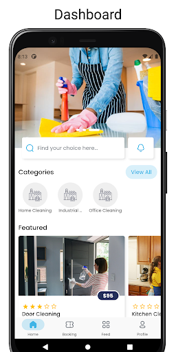 Android application Australia Cleaning screenshort