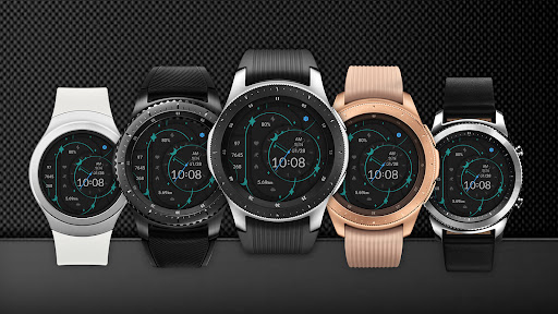 Android application Geometric Stars For Wear OS screenshort