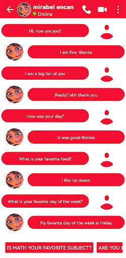 Chat Mirabel Encanto Fake Call