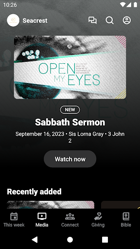 Seacrest SDA Church Screen 2