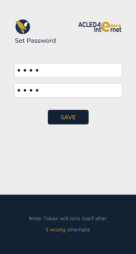 ACLEDA Bank Security Token Screen 3