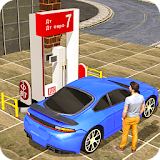 Gas Car Station Services: Highway Car Driver icon