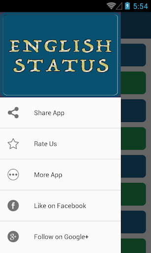 English Status Screen 2