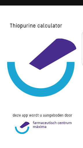 Android application Thiopurine Calculator screenshort