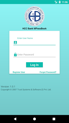 Android application HCC Bank MPassbook screenshort