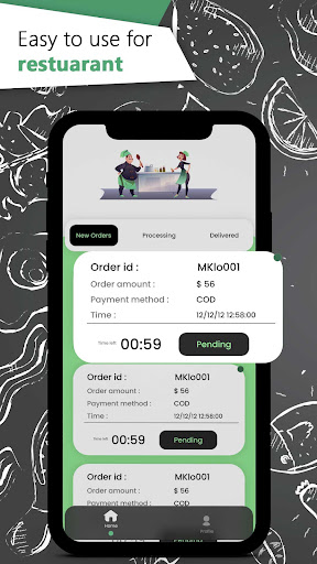 Android application Enatega Multivendor Restaurant screenshort