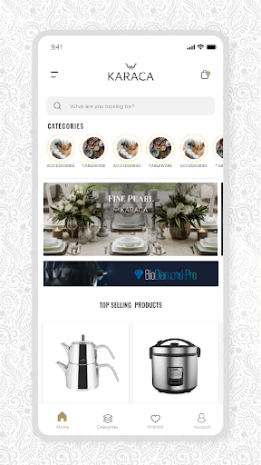 Android application Karaca Qatar screenshort