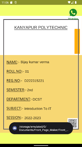 Front Page Maker Screen 3