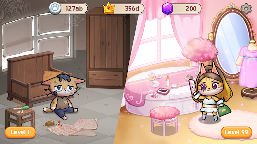 Idle cat makeover: hair tycoon  screenshots 2