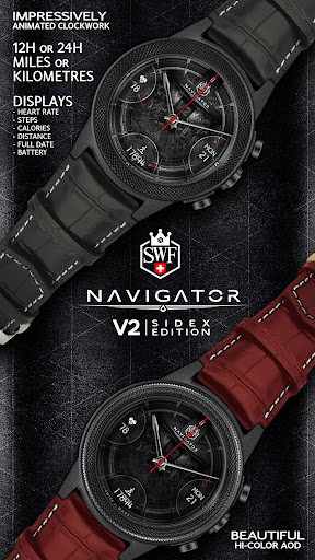 Android application SWF SideX Digital Watch Face screenshort