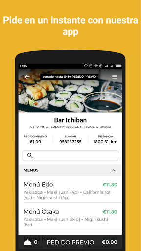 Android application Bar Ichiban screenshort