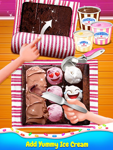 Ice Cream Cake Roll Maker - Super Sweet Desserts screenshots 5