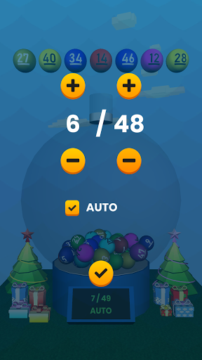 Lotto number generator machine ekran görüntüsü