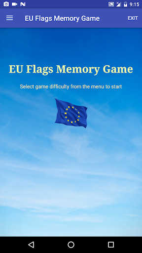 Android application Simple EU Flags Memory Game screenshort