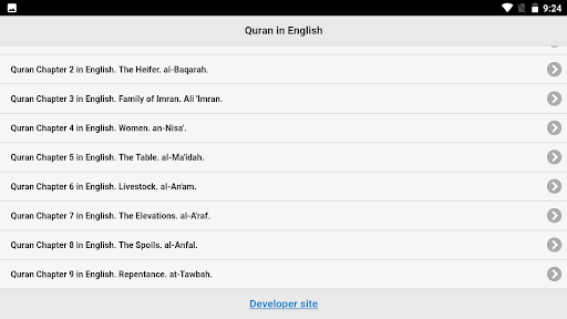 Quran in English with voice mp Screen 2