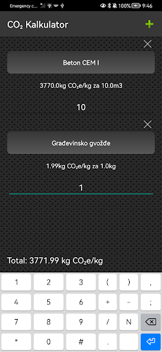 CO2 Kalkulator Screen 3