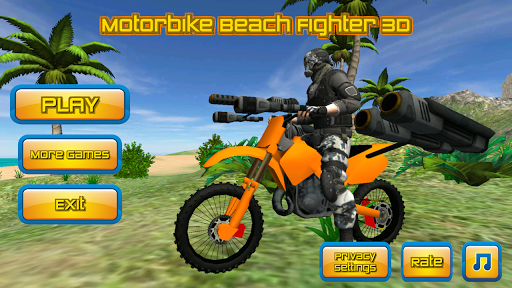 Android application Motorbike Beach Fighter 3D screenshort