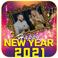 New Year 2021 Photo Frames  2021 Greetings Cards