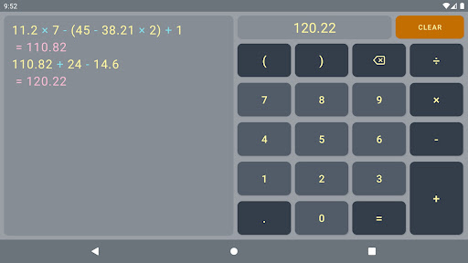 My Calc Screen 3