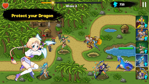 Android application Ninja Defense War screenshort