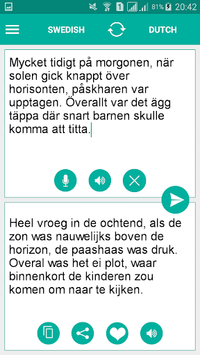 Swedish Dutch Translator Screen 2