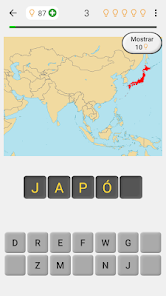 Captura 8 Mapas de los países del mundo android