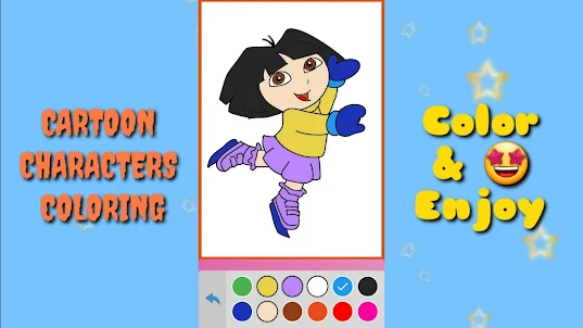 Cartoon coloring for kids