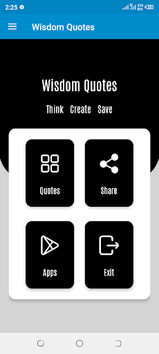 Android application Wisdom Quotes App screenshort