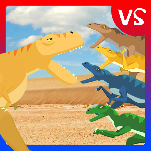 T-Rex Fights Raptors logo