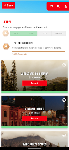 Destination Canada Screen 3