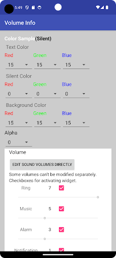 Volume Info Screen 3