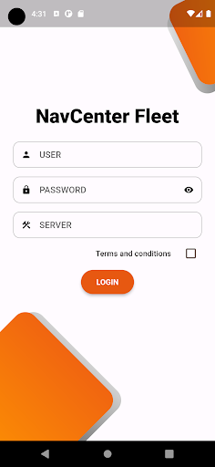 Android application NavCenter Fleet screenshort