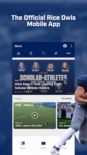 Android application Rice Owls Game Day screenshort