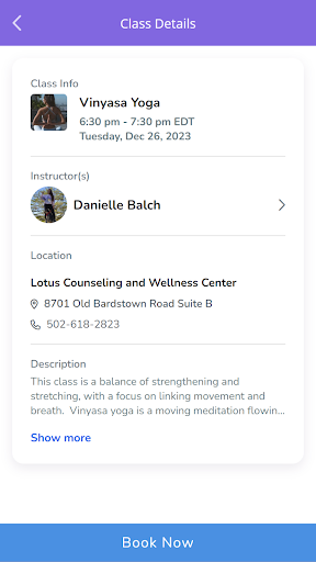 Lotus Counsel Wellness Center Screen 3
