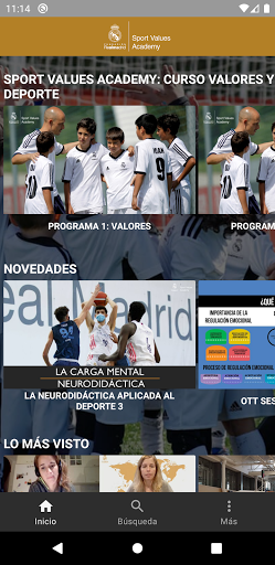 Android application Fundación Real Madrid SVA TV screenshort