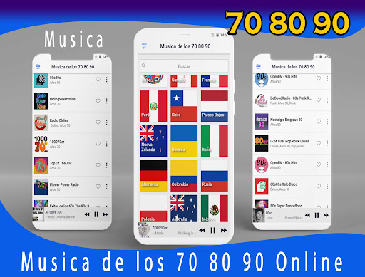 Android application Music from the 70s 80s 90s screenshort