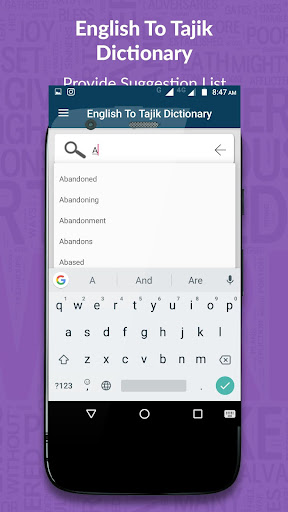 English to Tajikistan Dictionary