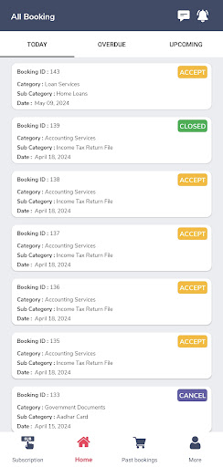 Android application Docser POS screenshort