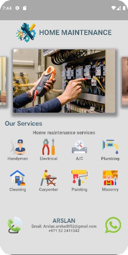 Android application Home Maintenance screenshort