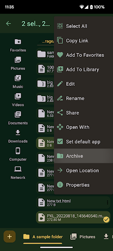 Screenshot of Computer File Explorer