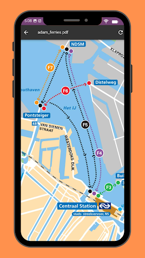 Amsterdam Metro & Tram Map Screen 2