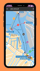 Amsterdam Metro & Tram Map