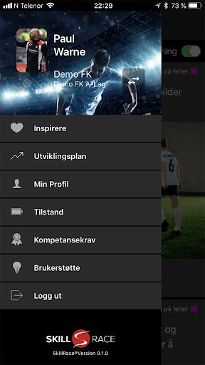 Android application SkillRace screenshort
